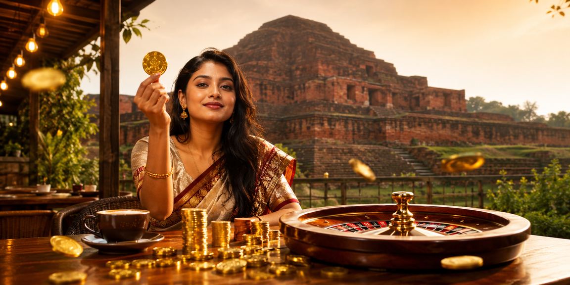 বাংলাদেশি মডেল মোবাইলে রুলেট গেম উপভোগ করছেন