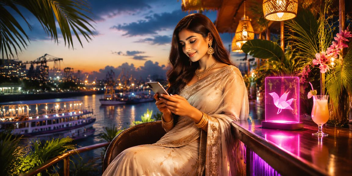 নারায়ণগঞ্জে মোবাইল পেমেন্ট ও স্পোর্টস বেটিং করছেন শাড়ি পরিহিত বাংলাদেশি নারী